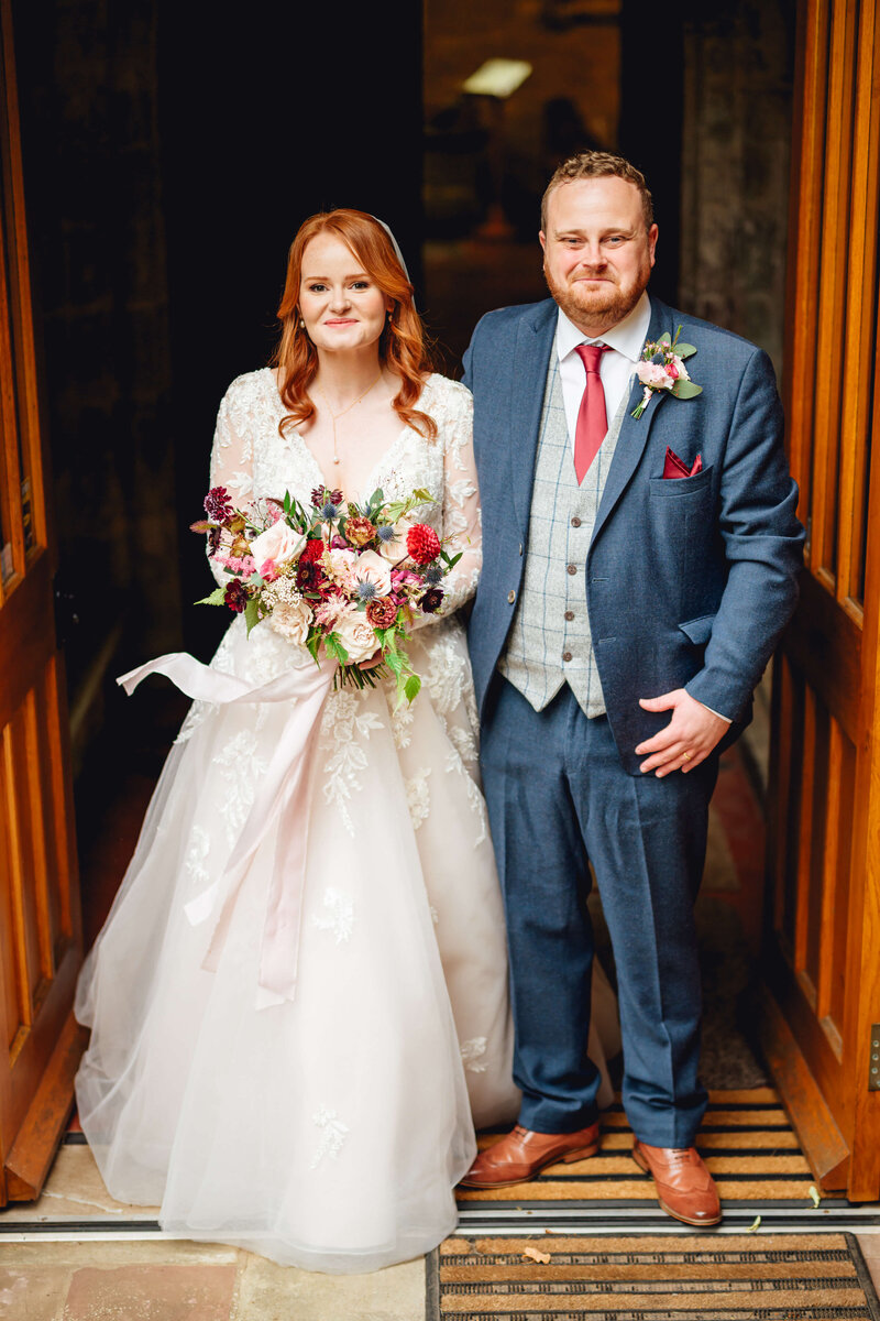 Bride and groom just married at Homme House