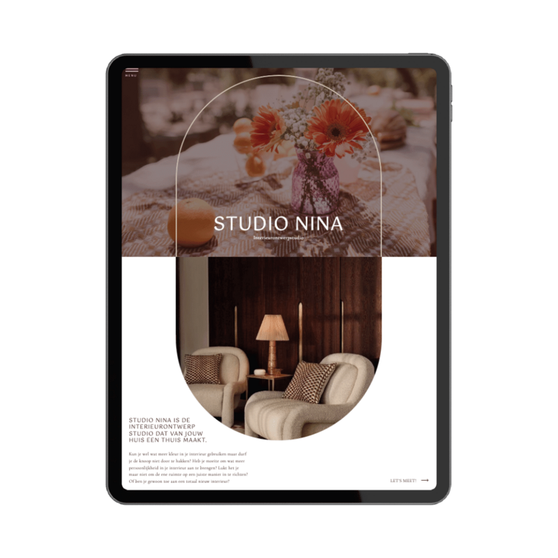 studio nina webdesign showit template