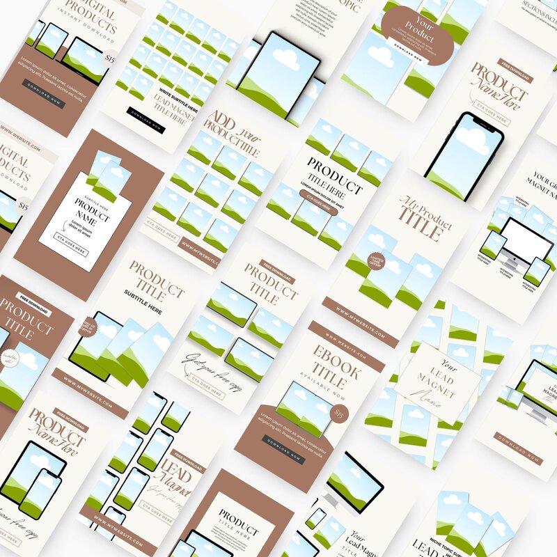 PLR Pinterest Pin Templates for Mockups3