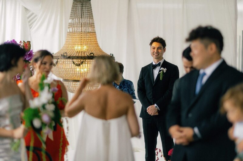 wedding ceremony at the kent in downtown vancouver