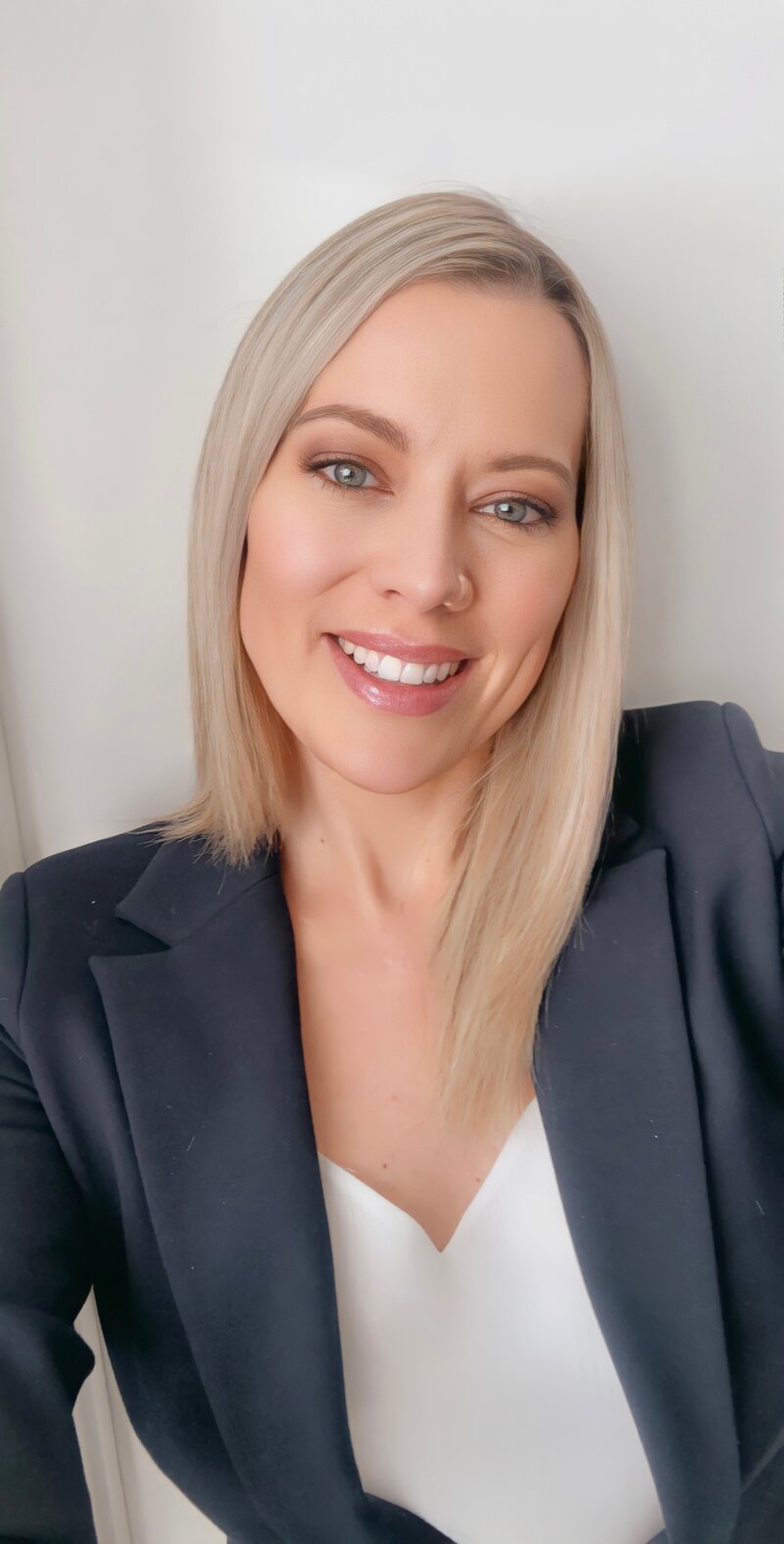 Woman smiling at camera