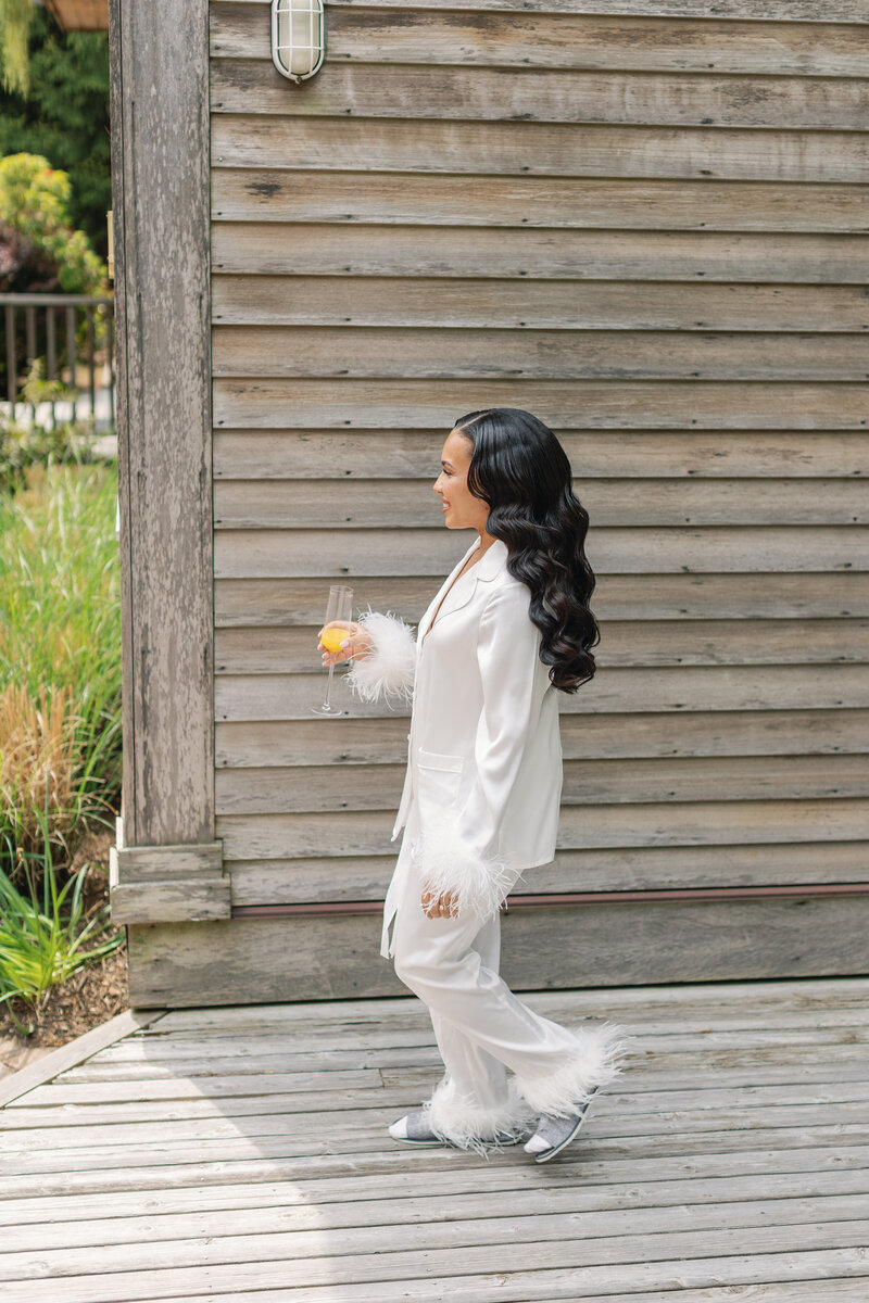 Cute bridal details of Intimate Micro Wedding styled shoot of wedding bouquet, bridal shoes, and boutonniere