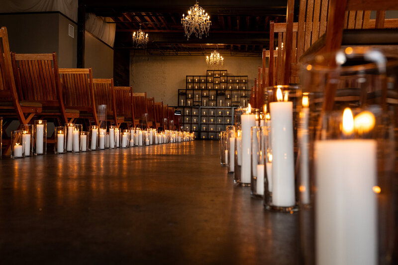 Moss Denver Candlelight Wedding Ceremony