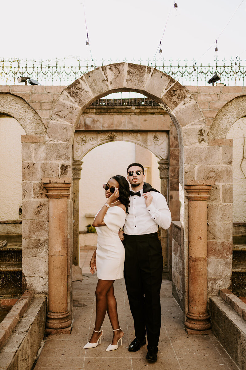 vintage nontraditional houston engagement session