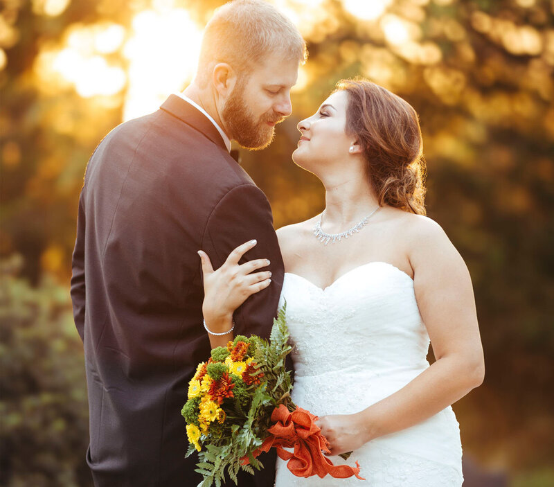 The Inn at Barley Sheaf Farm | Bride and Groom at Sunset in a Romantic Wedding Moment | Holicong, Pennsylvania