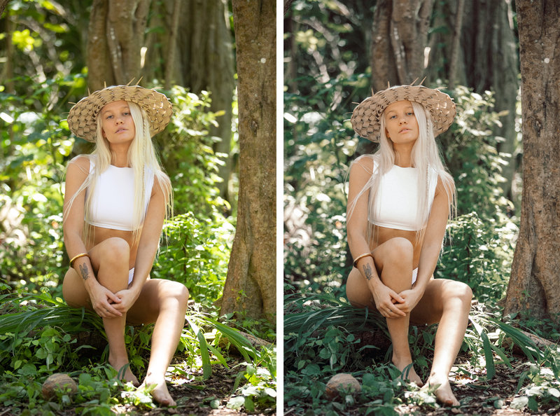 Before and After image from the Horizon Found Lightroom Presets | Banyan Collection