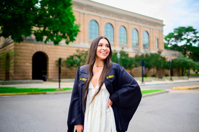 Baton Rouge LA LSU Senior Portraits at Cox Communications