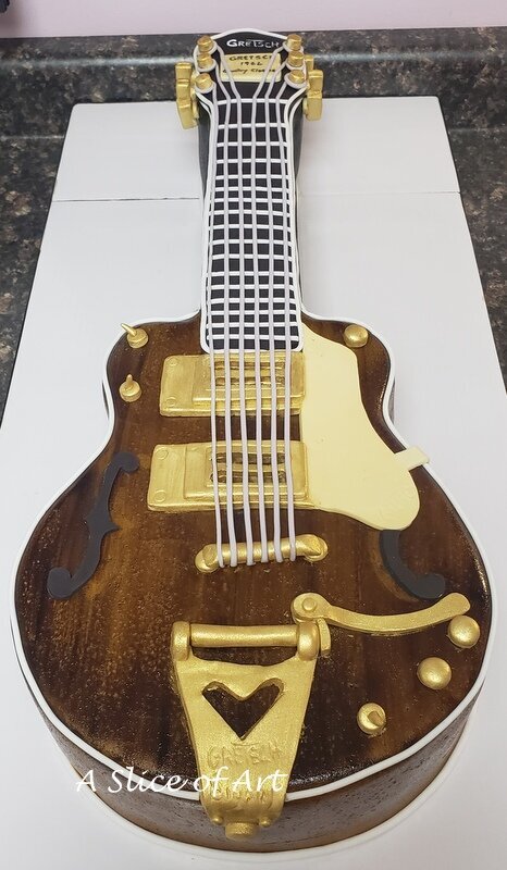 gretsch guitar mini cake