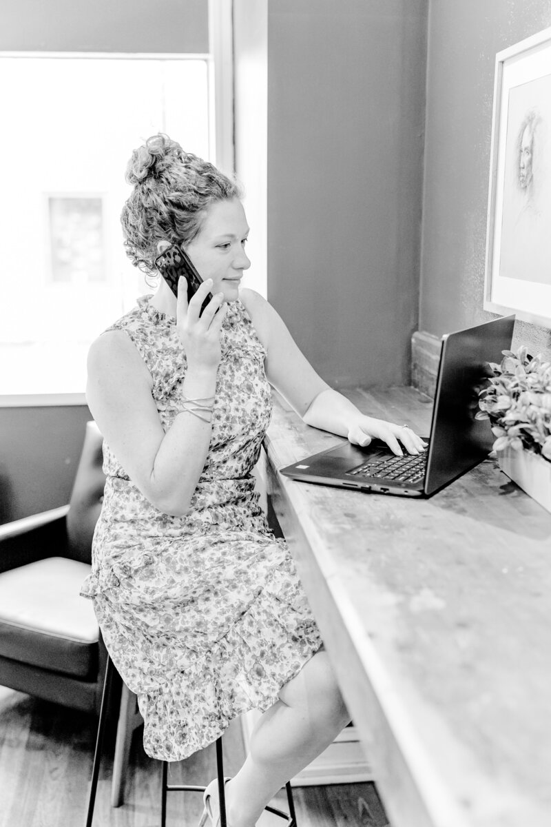 Authentic corporate lifestyle photography in Harrisonburg, VA, capturing business professionals in action