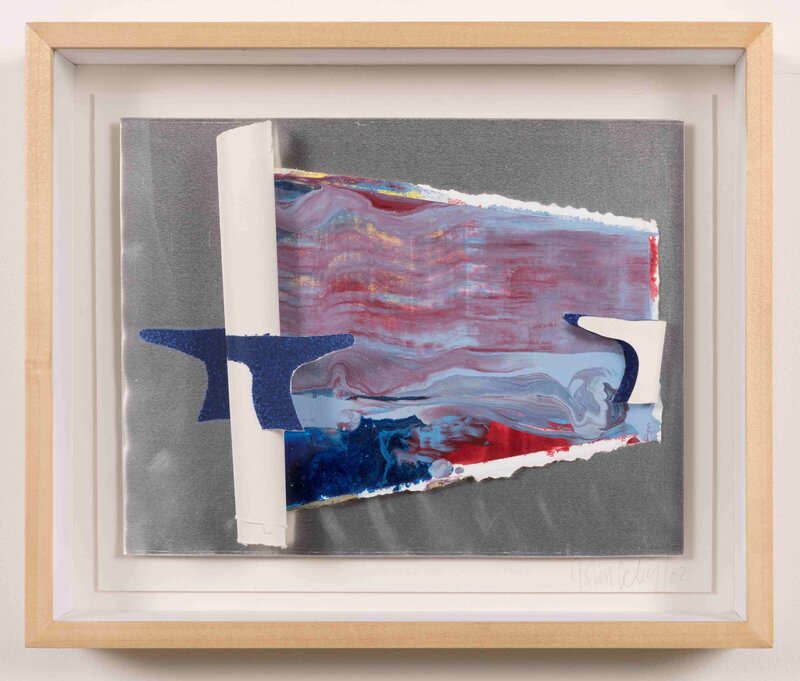 Round Trip - acrylic & oil on paper & aluminium - 2002 - 24.5 x 29.5 cm_11zon