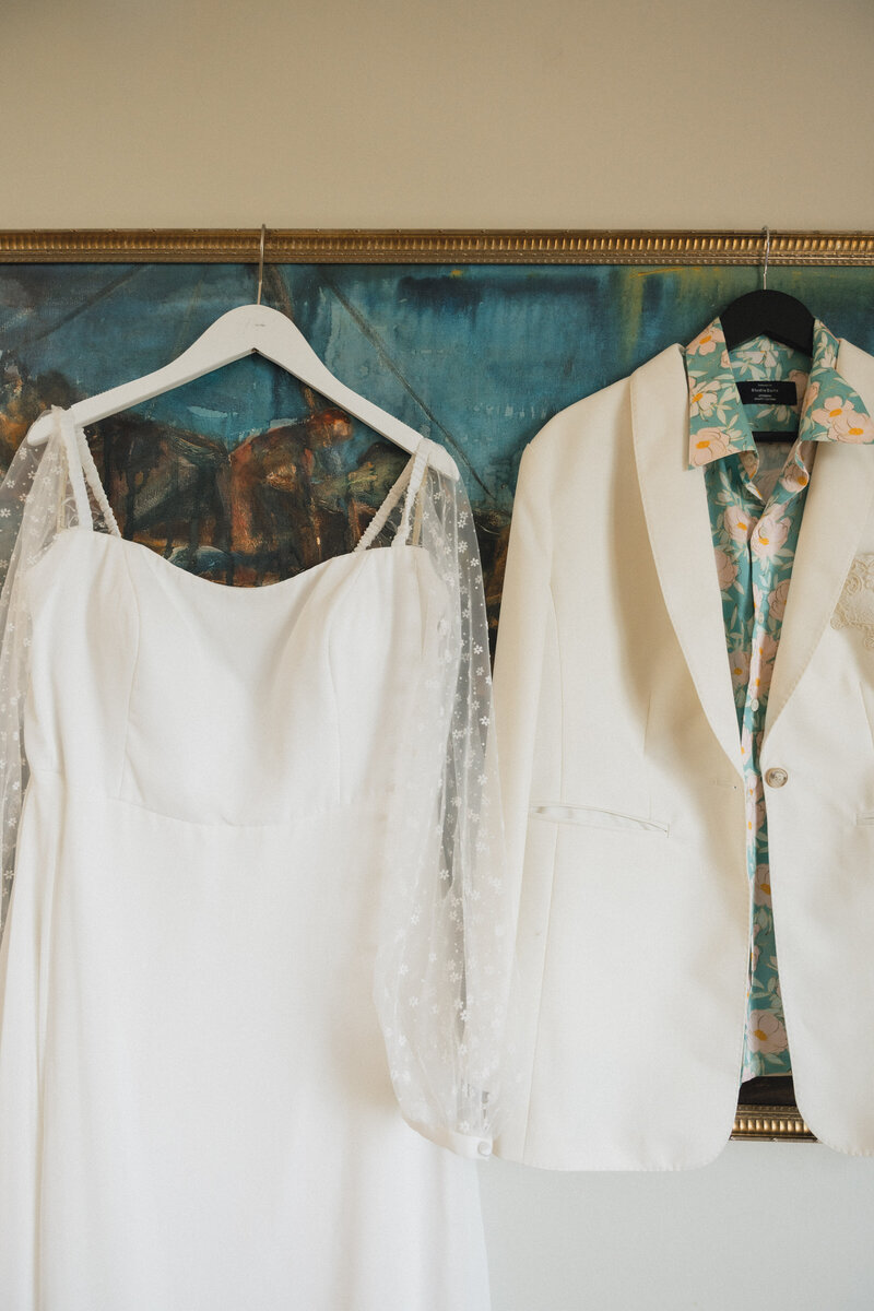 Whimsical wedding attire documented by a Pennsylvania wedding photographer