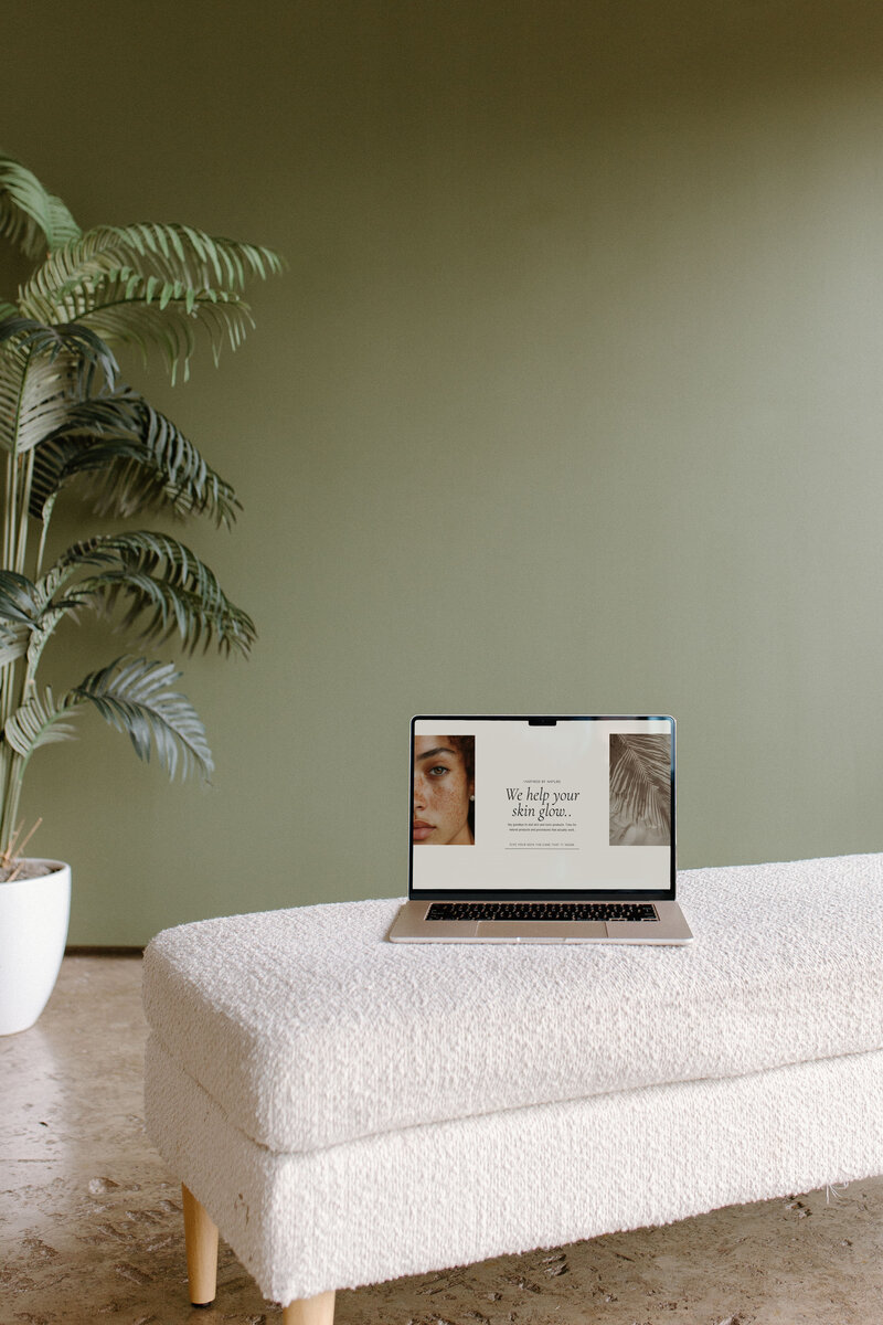 Portfolio project five brand and website mockup6