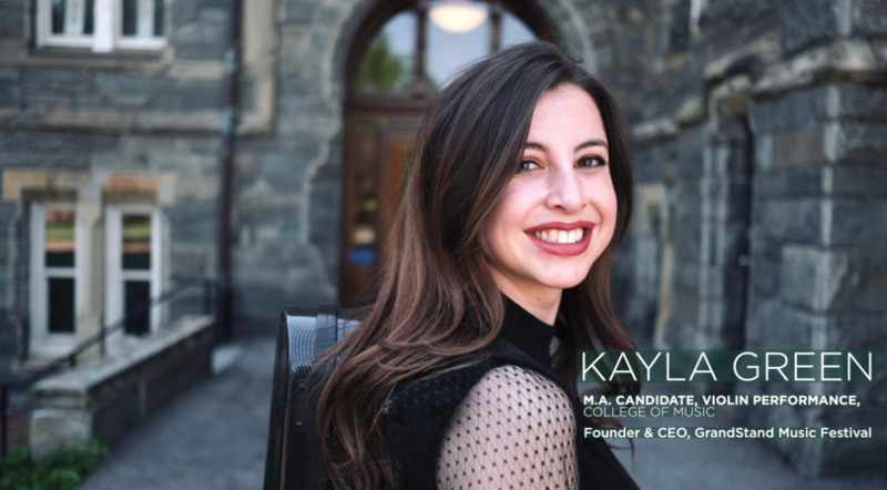 GrandStand Music Festival founder Kayla Green named Kaufman Family Scholar