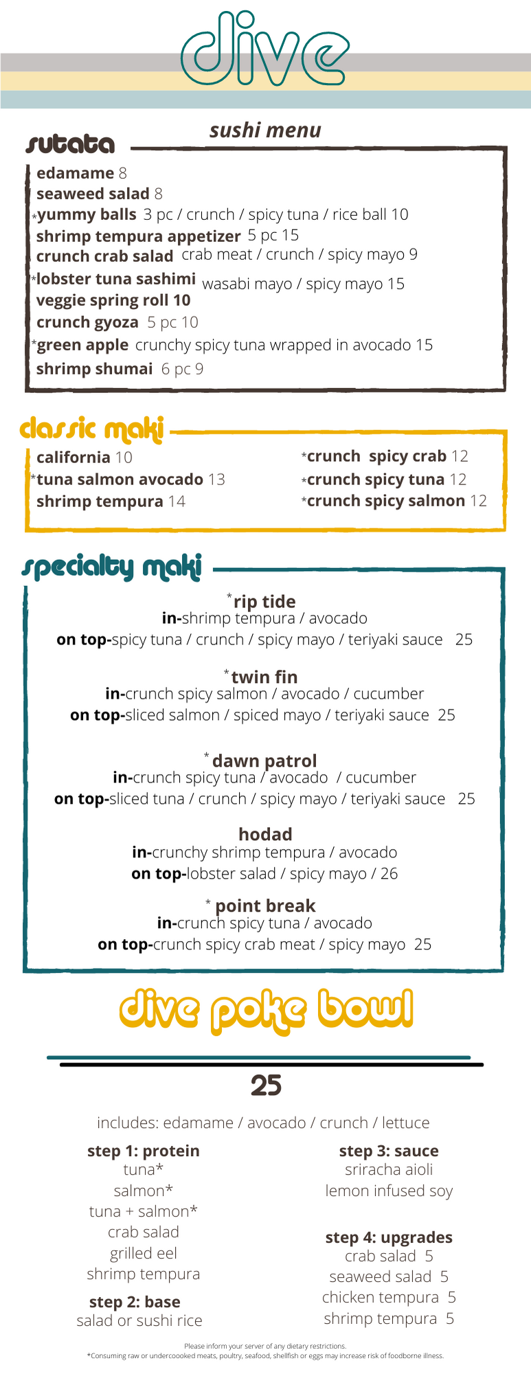 Menus Dive Kismet, Fire Island