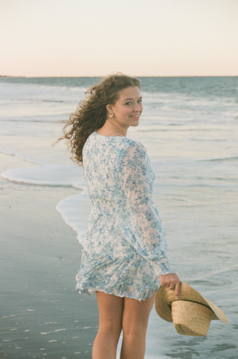 film photo of girl