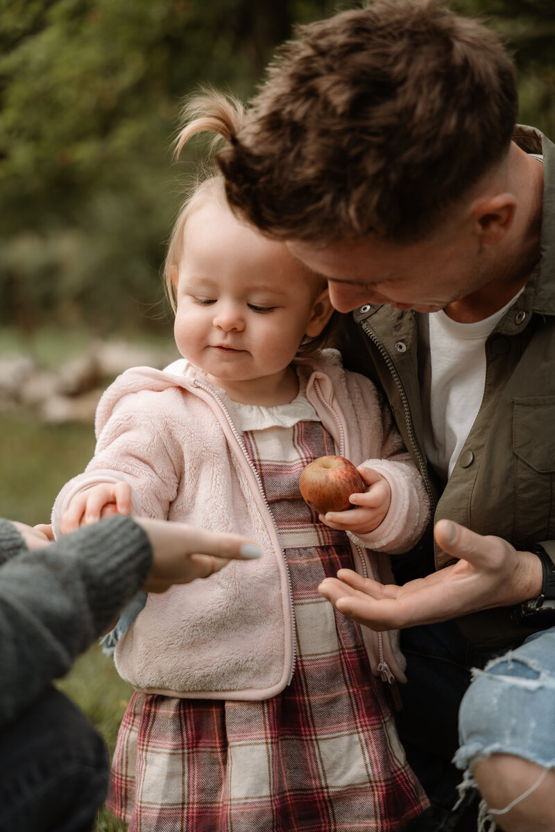 Worcestershire Newborn Photographer with toddler at family photoshoot