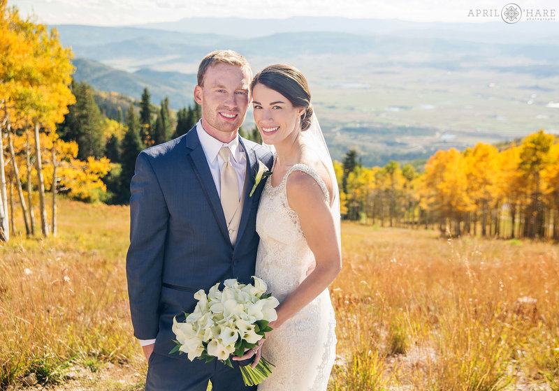 Autumn wedding at Four Points Lodge in Steamboat Springs