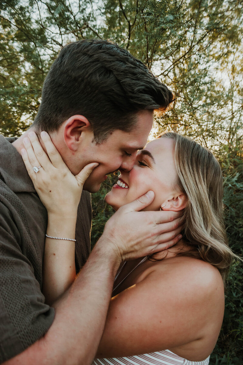 couple kissing each other