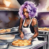 woman baking