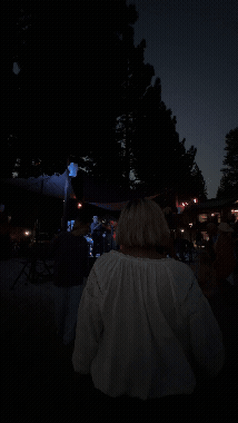 Grooving to some music in Kings Beach, California