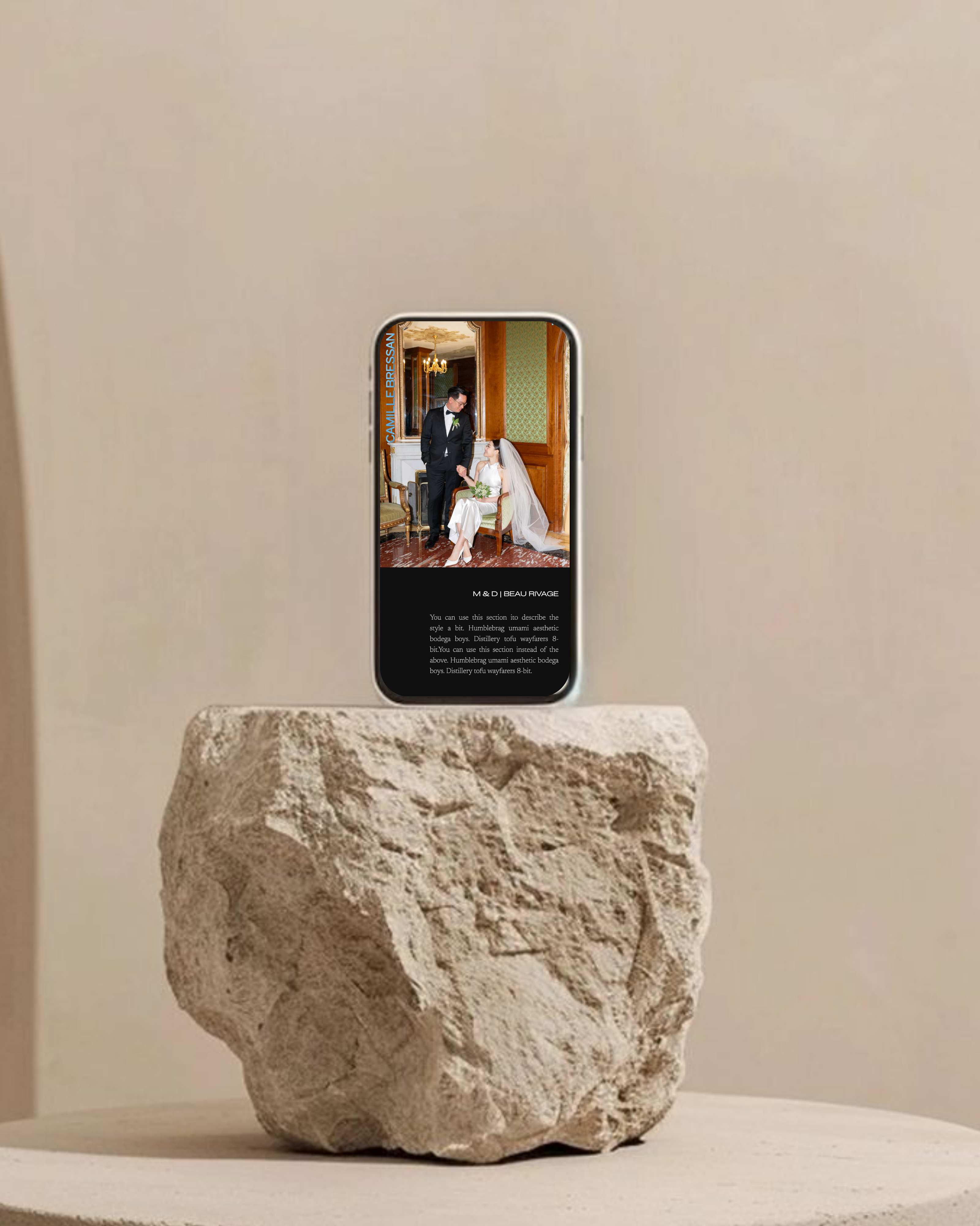 Luxury brand and web design with storytelling elements for soulful businesses