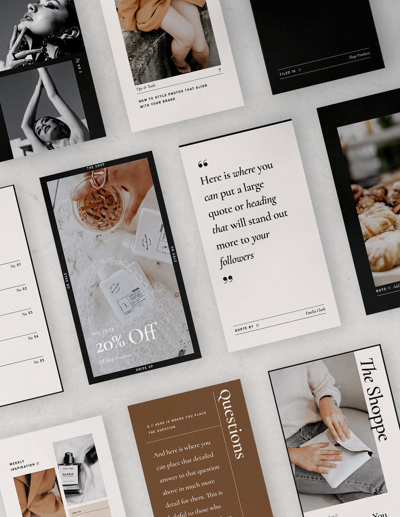 Easy-to-Edit Social Media Templates for Creative Businesses, Stylish and Chic Social Media Templates, Saffron Avenue, www.saffronavenue.com