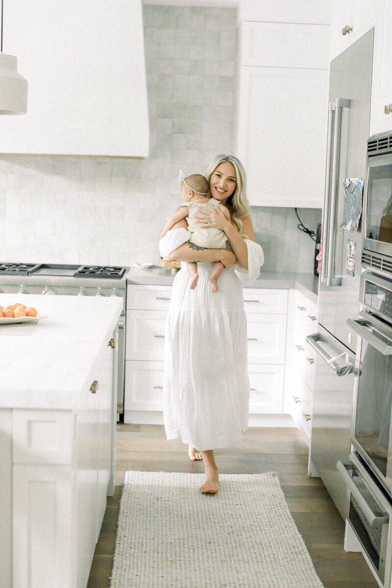 Alex Payetta in her kitchen