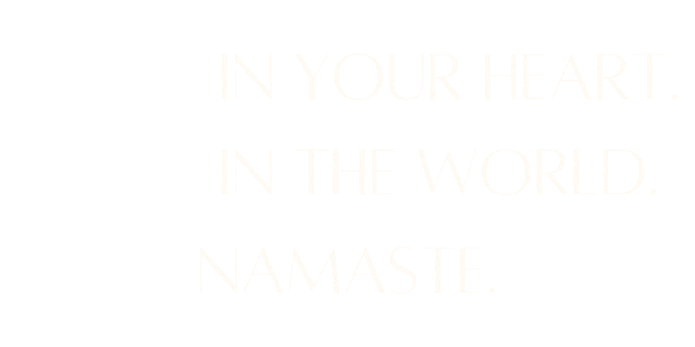 Text that says peace in your heart peace in the world