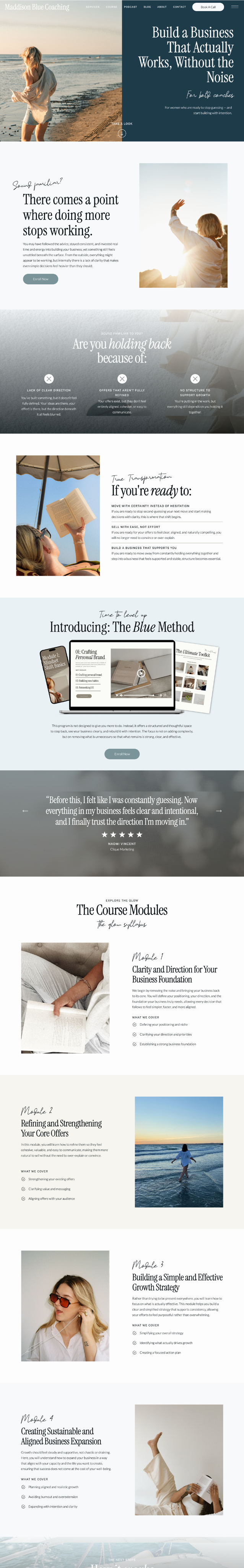Landing page preview