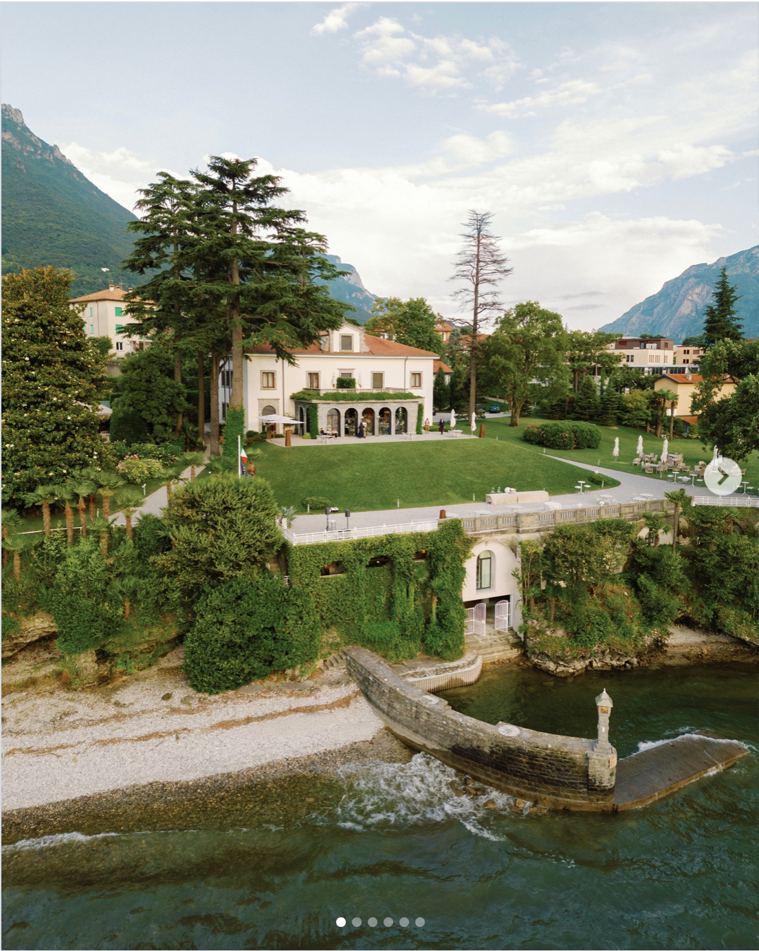 Instagram post Lake Como