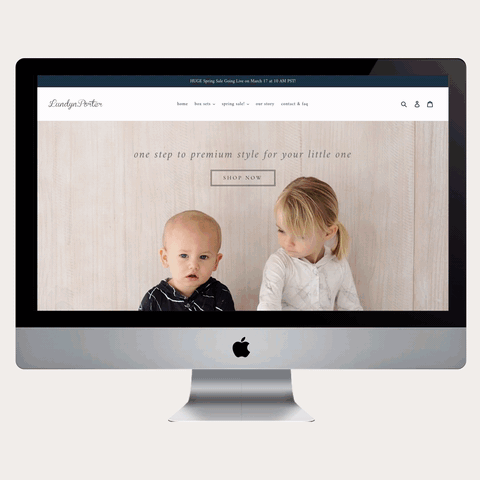 Lundyn Porter gorgeous shopify web design by Amanda Hollander