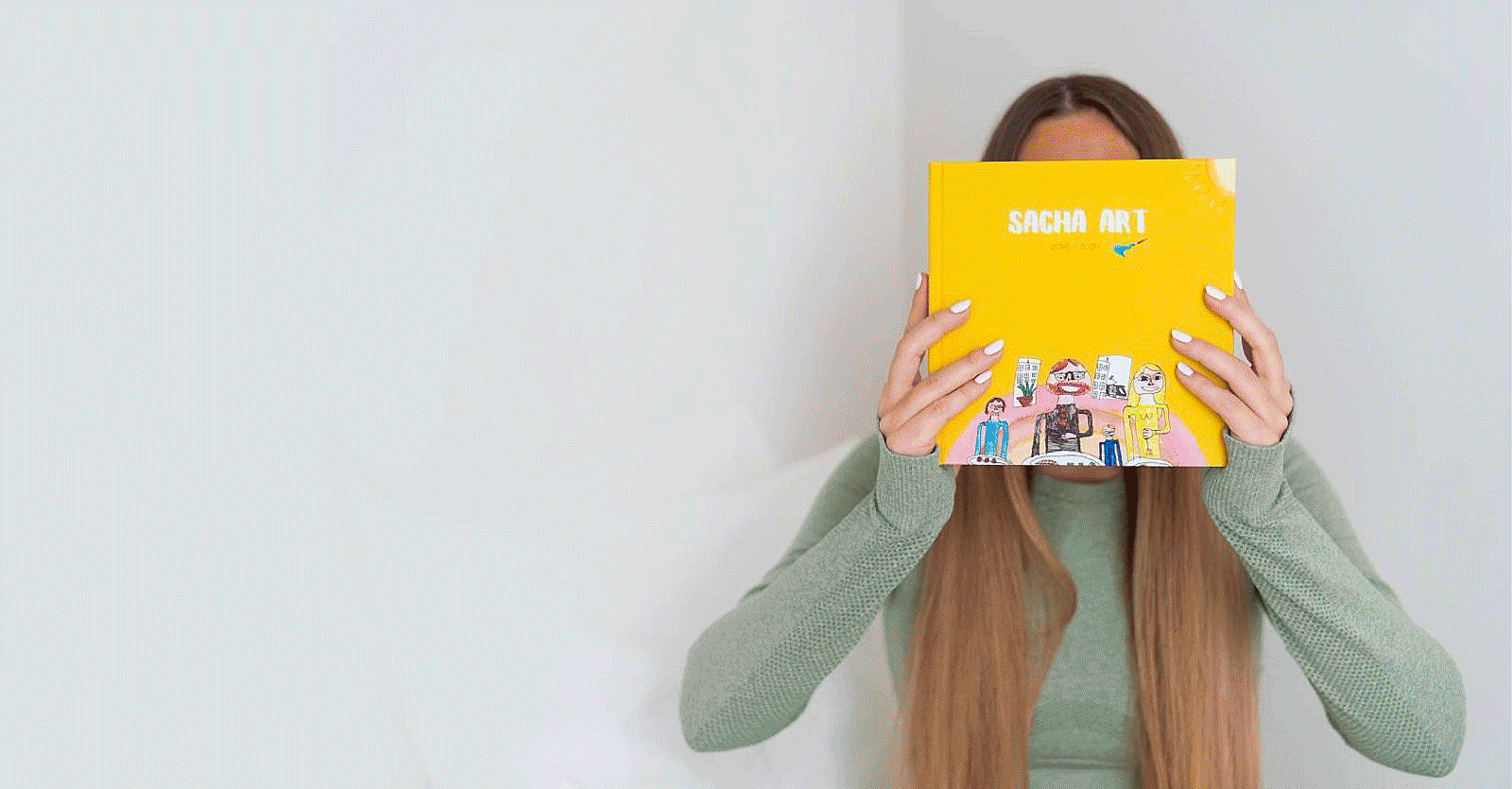 Livre d'art avec dessins d'enfants