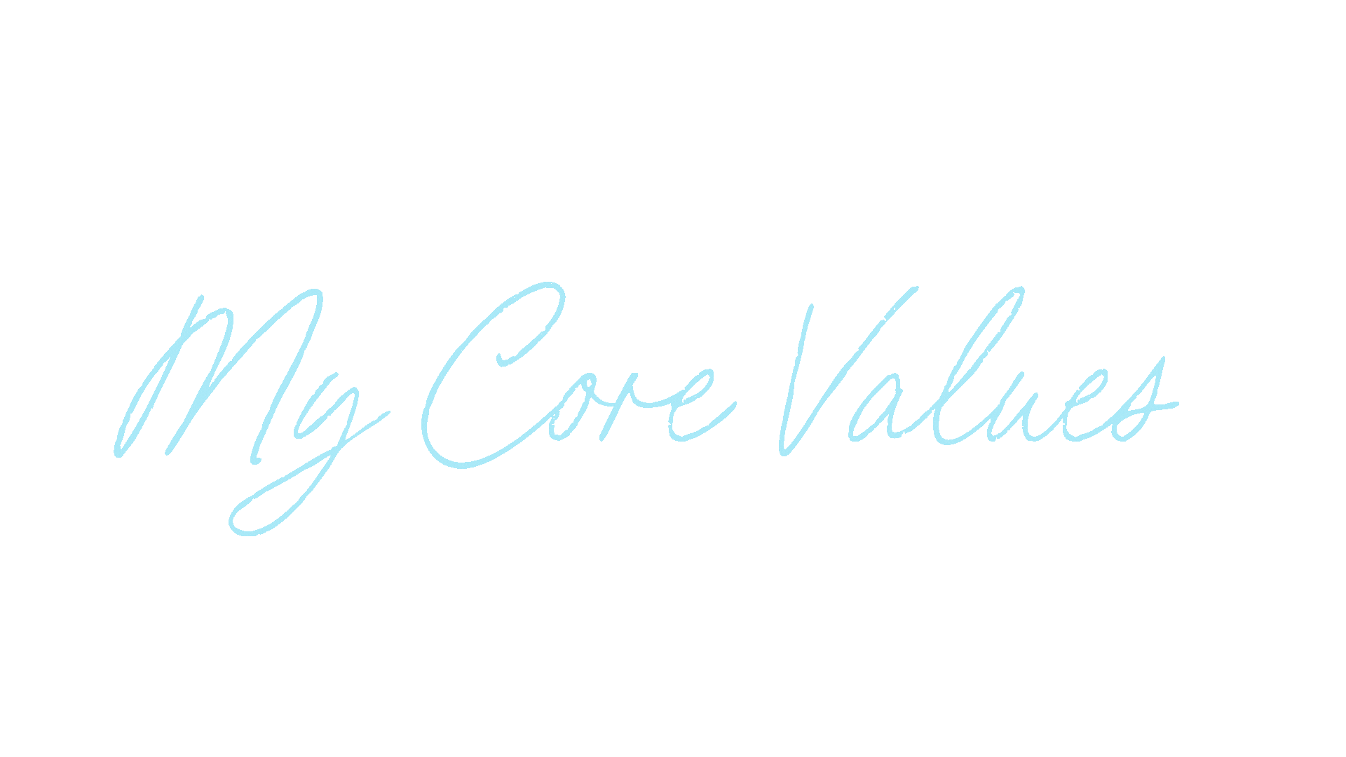 Animated GIF showing the core values of a bilingual women’s coach