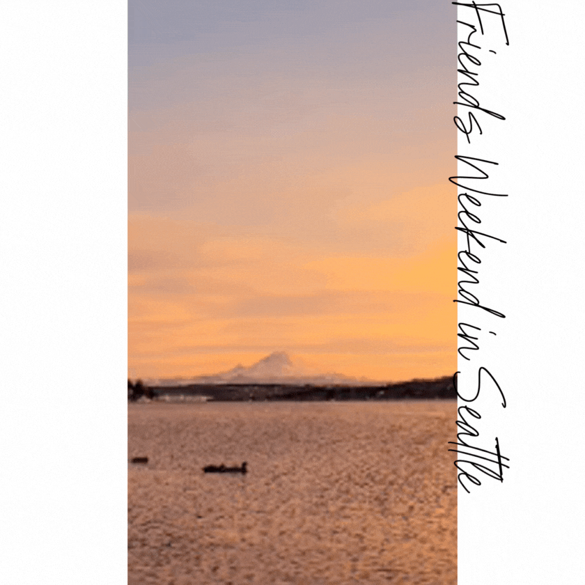 Golden sunset over Lake Washington in Seattle, with Mount Rainier visible in the distance ©Stephanie Dosch | theViatrix Seattle Luxury Travel Guide