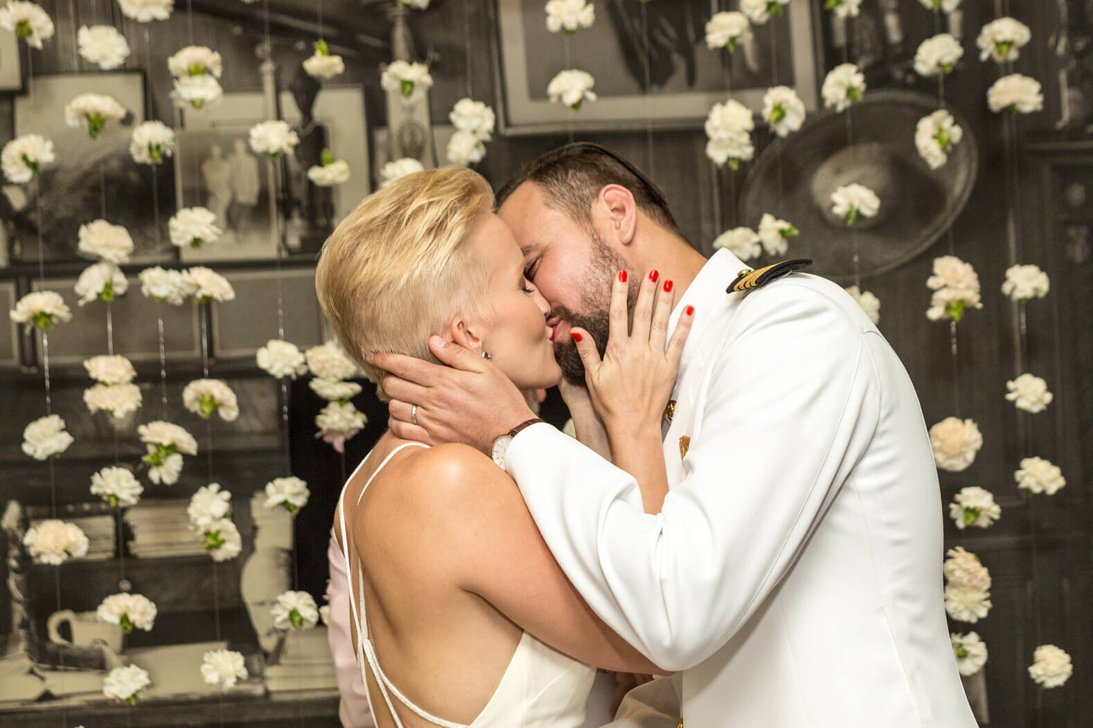 Maija & Hedi embarce for first kiss as husband and wife in South Beach, Miami Beach Florida.