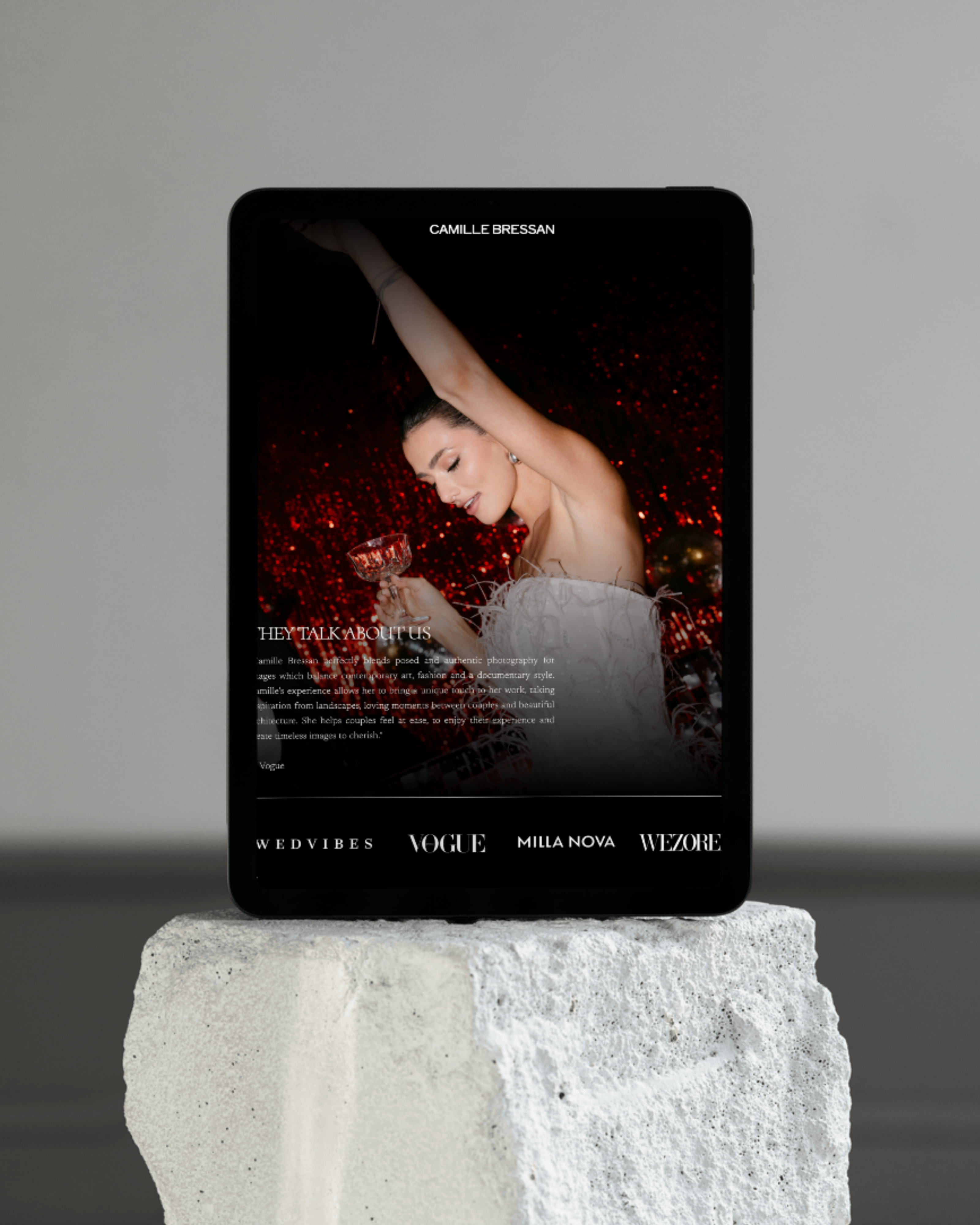 Boho editorial brand identity and website concept by Revolutioniser