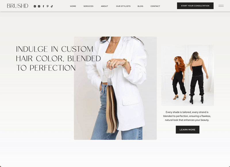 brushd-salon-website-home-page-gif