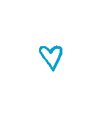 gif of a moving blue heart