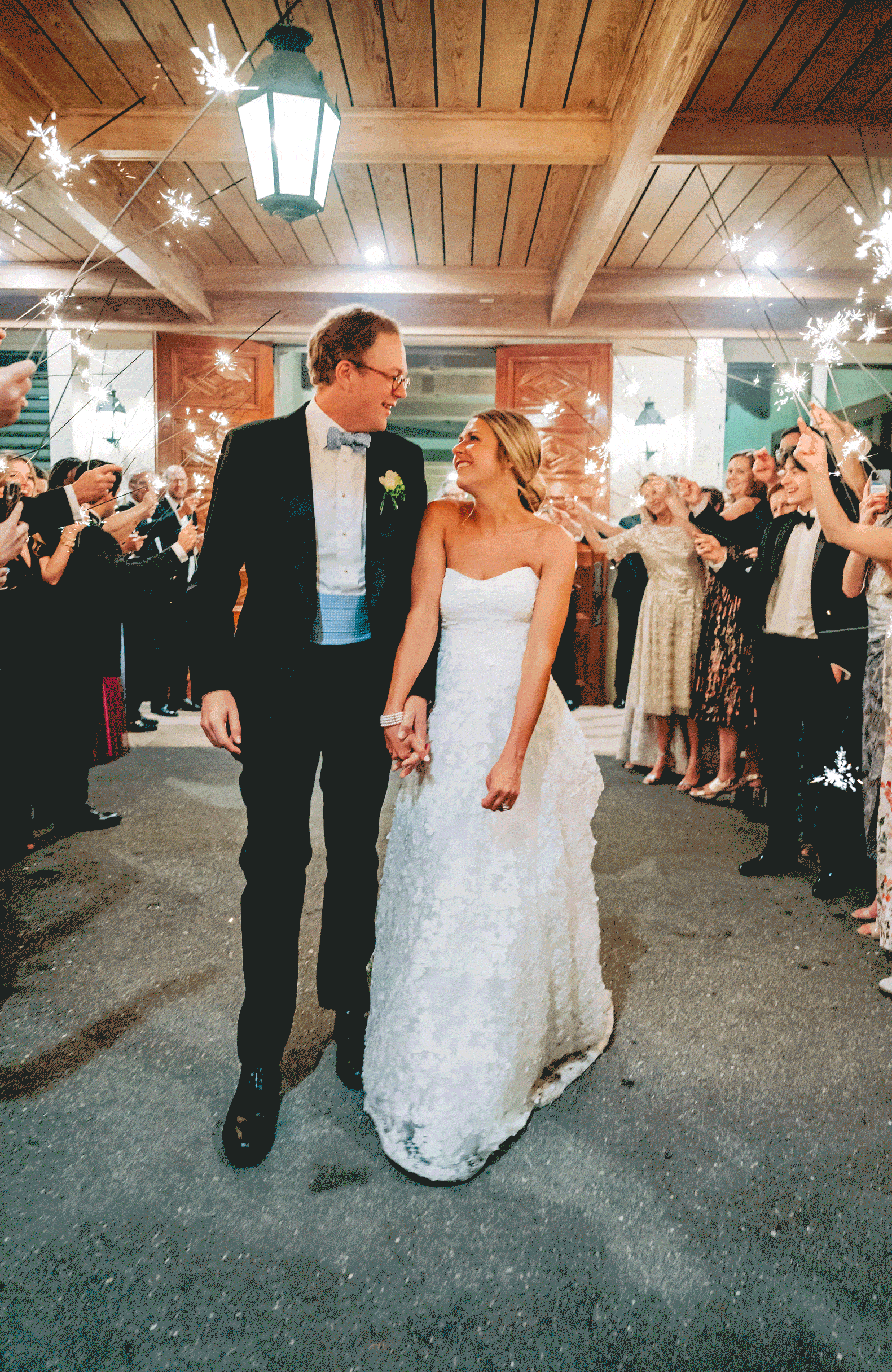 sparkler wedding exit - baltimore wedding photographer