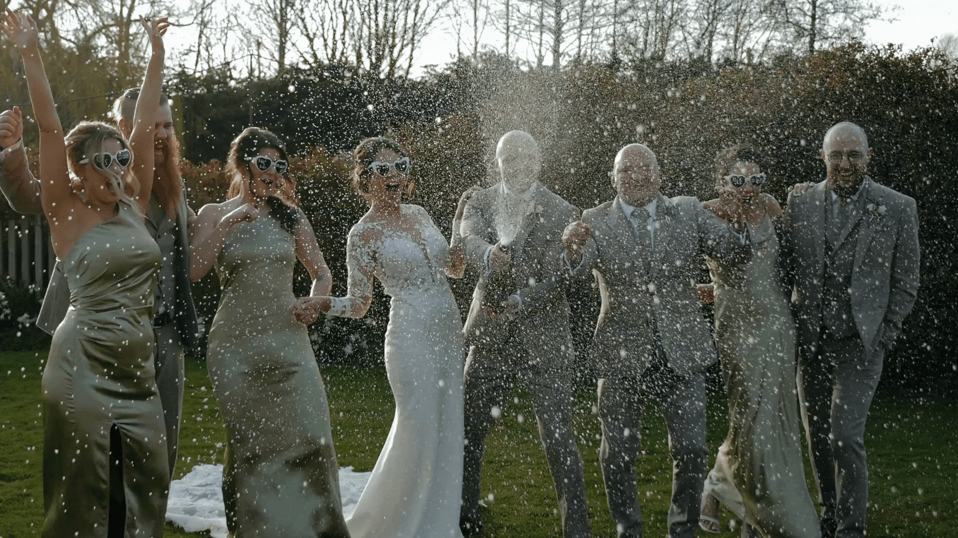 Wedding Champagne Spray