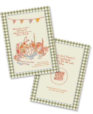 Coquette Garden Party Baby Shower Sprinkle Party Invitation Template | Birthday Party | Bachelorette | Bridal Shower | Baby Shower | Wedding