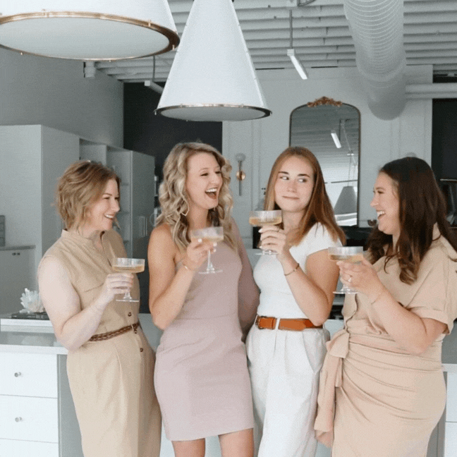 Four woman cheersing
