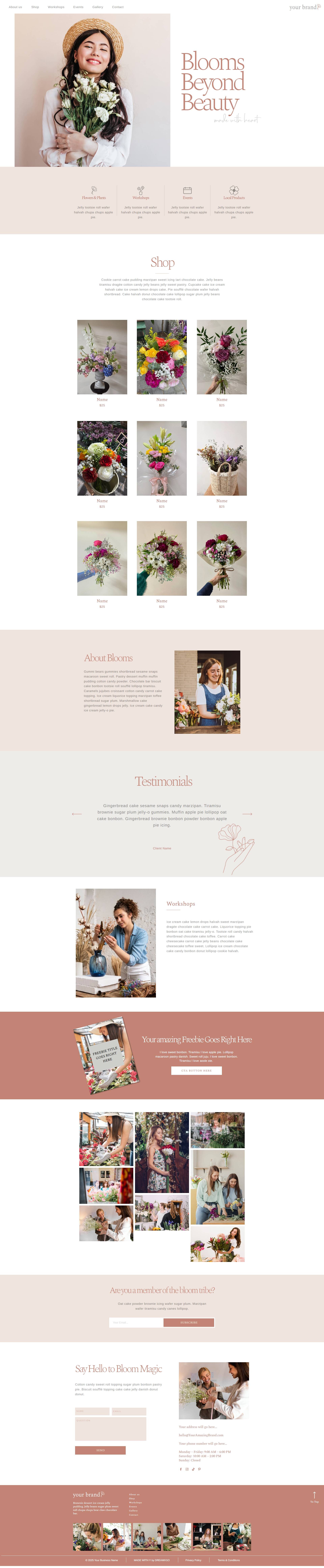 Showit Template Preview