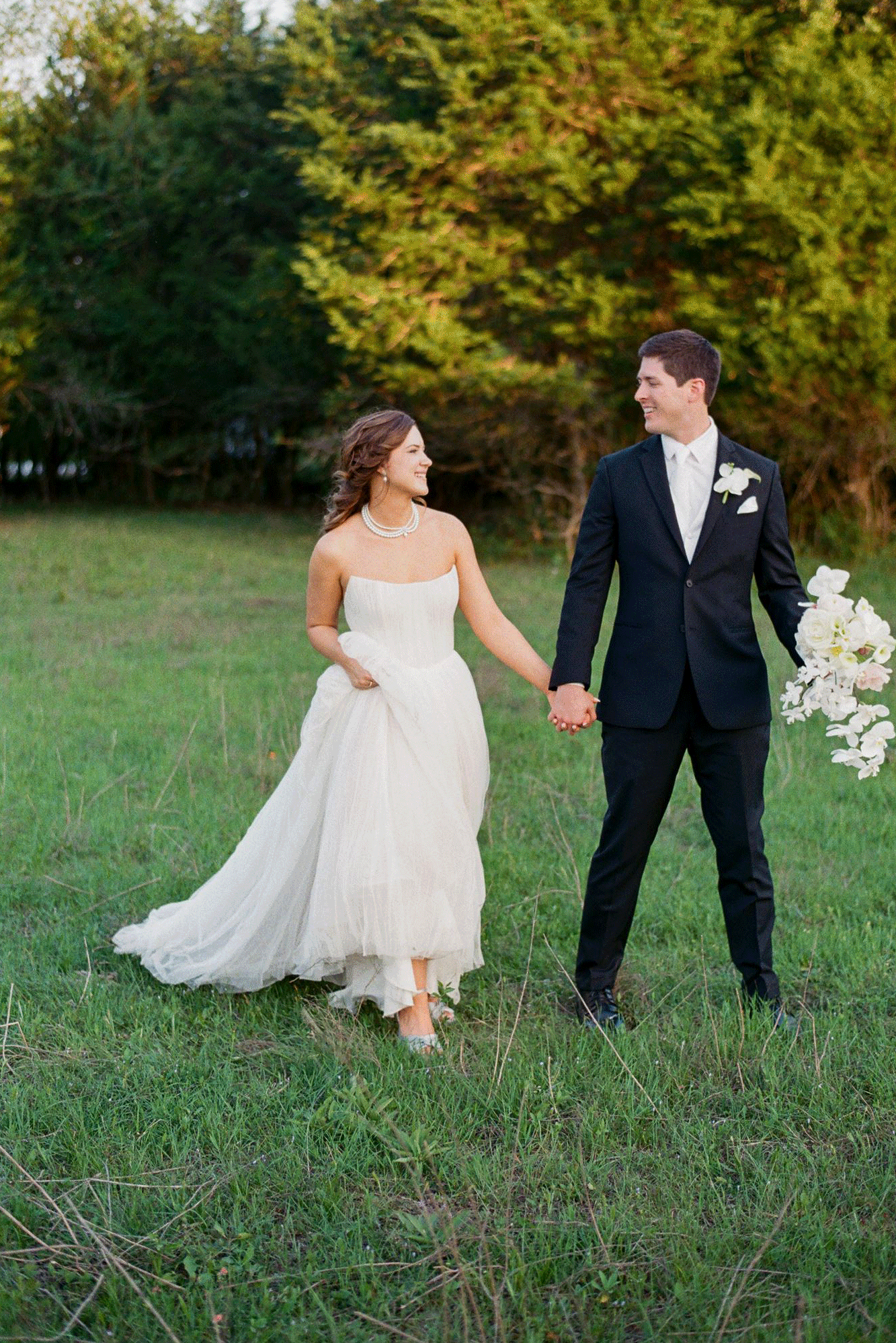 wedding couples captured on 35mm film