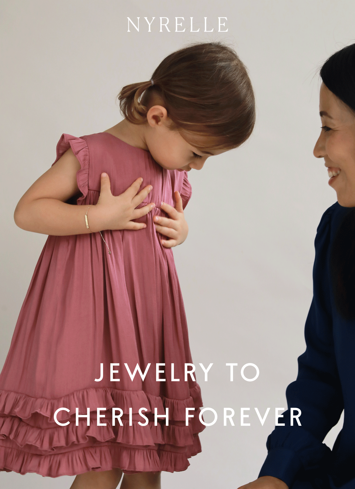 Graphic Designer in Hong Kong Kyra Janelle's Email Marketing GIF for E-commerce Fashion Brands – NYRELLE’s Dainty Personalized Luxury Jewelry for Valentine’s Day Campaign.