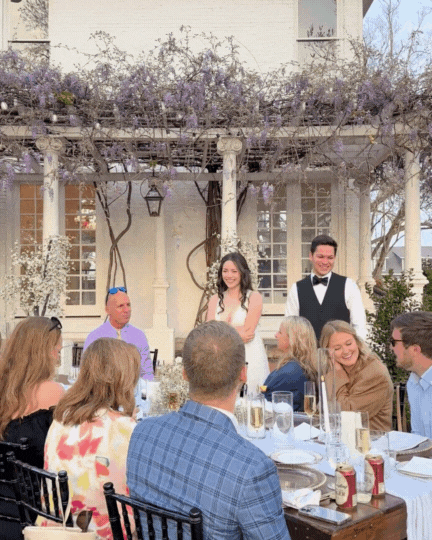 Short video clip of emotional first look, created by a Denver wedding content creator