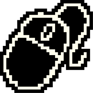pixel graphic of a computer mouse