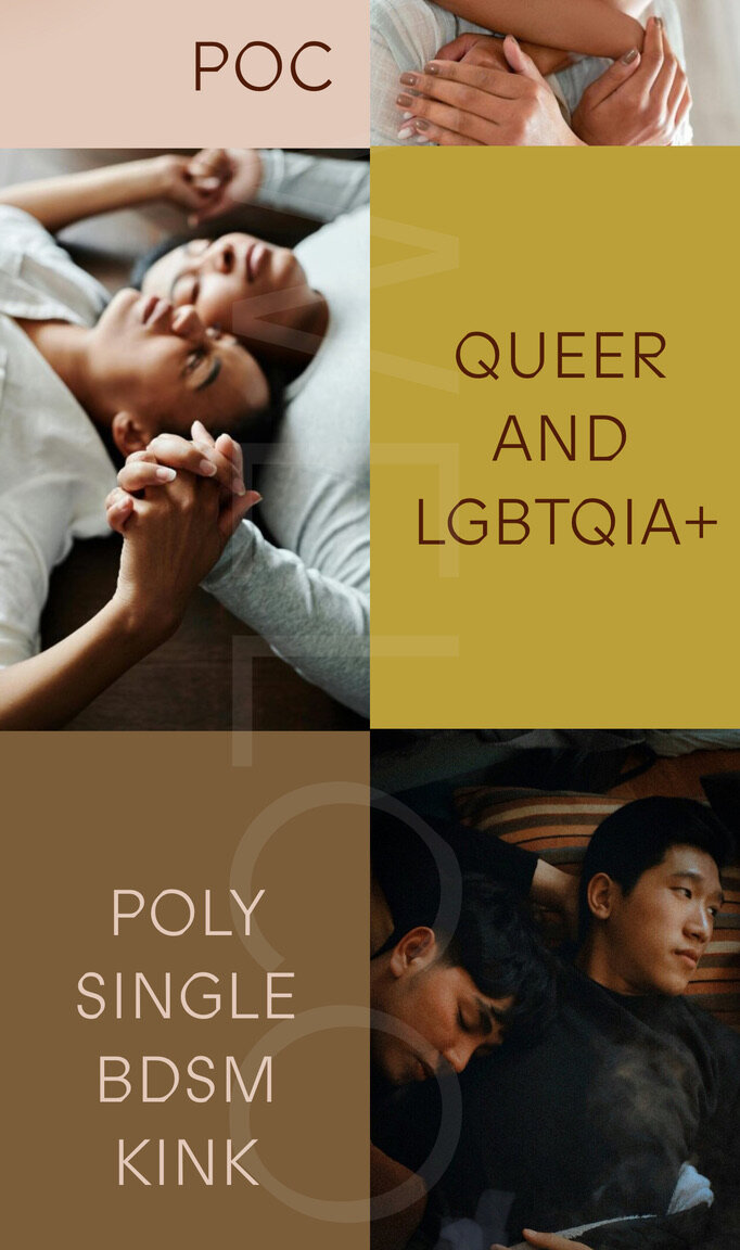 screenshot of portion of a sex therapist website
