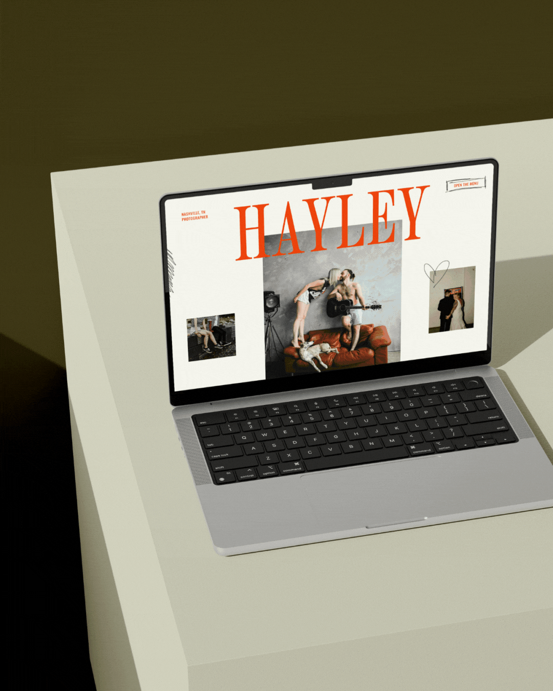 website mockup gif