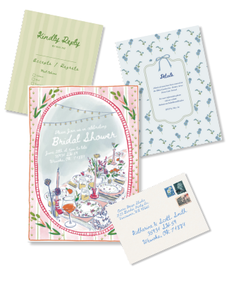 Summer Solstice Garden Party / summer gathering / Bridal shower / Wedding invitation suite - BUNDLE